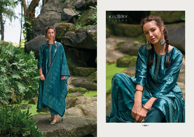 Mahnoor By Kilory Embroidery Velvet Dress Material Catalog